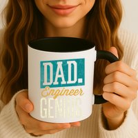 Dad Engineer Genius Engineer Dads Engineer Husbands Meaningful Gift Mug