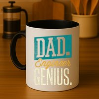 Dad Engineer Genius Engineer Dads Engineer Husbands Meaningful Gift Mug