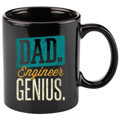 Dad Engineer Genius Engineer Dads Engineer Husbands Meaningful Gift 11oz C Handle Ceramic Mug