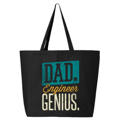 Dad Engineer Genius Engineer Dads Engineer Husbands Meaningful Gift 25L Jumbo Tote