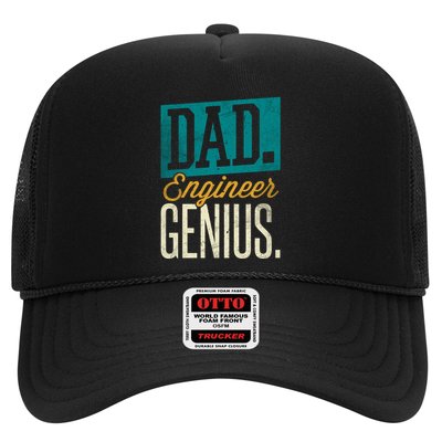 Dad Engineer Genius Engineer Dads Engineer Husbands Meaningful Gift Trucker Hat