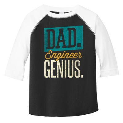 Dad Engineer Genius Engineer Dads Engineer Husbands Meaningful Gift Toddler Fine Jersey T-Shirt
