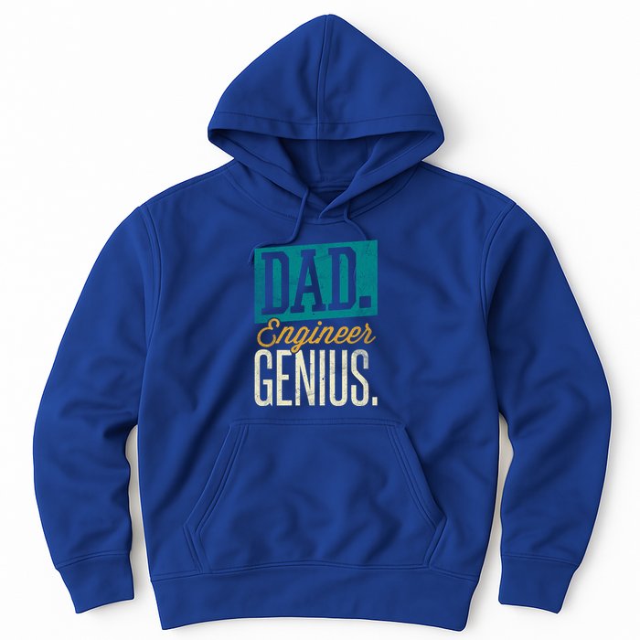 Dad Engineer Genius Engineer Dads Engineer Husbands Meaningful Gift Hoodie