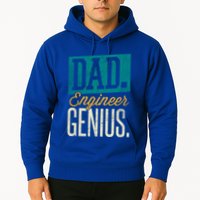 Dad Engineer Genius Engineer Dads Engineer Husbands Meaningful Gift Hoodie