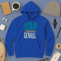 Dad Engineer Genius Engineer Dads Engineer Husbands Meaningful Gift Hoodie