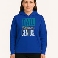 Dad Engineer Genius Engineer Dads Engineer Husbands Meaningful Gift Hoodie