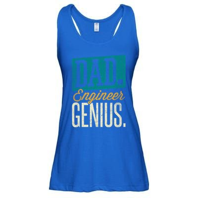 Dad Engineer Genius Engineer Dads Engineer Husbands Meaningful Gift Ladies Essential Flowy Tank