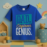 Dad Engineer Genius Engineer Dads Engineer Husbands Meaningful Gift Toddler T-Shirt