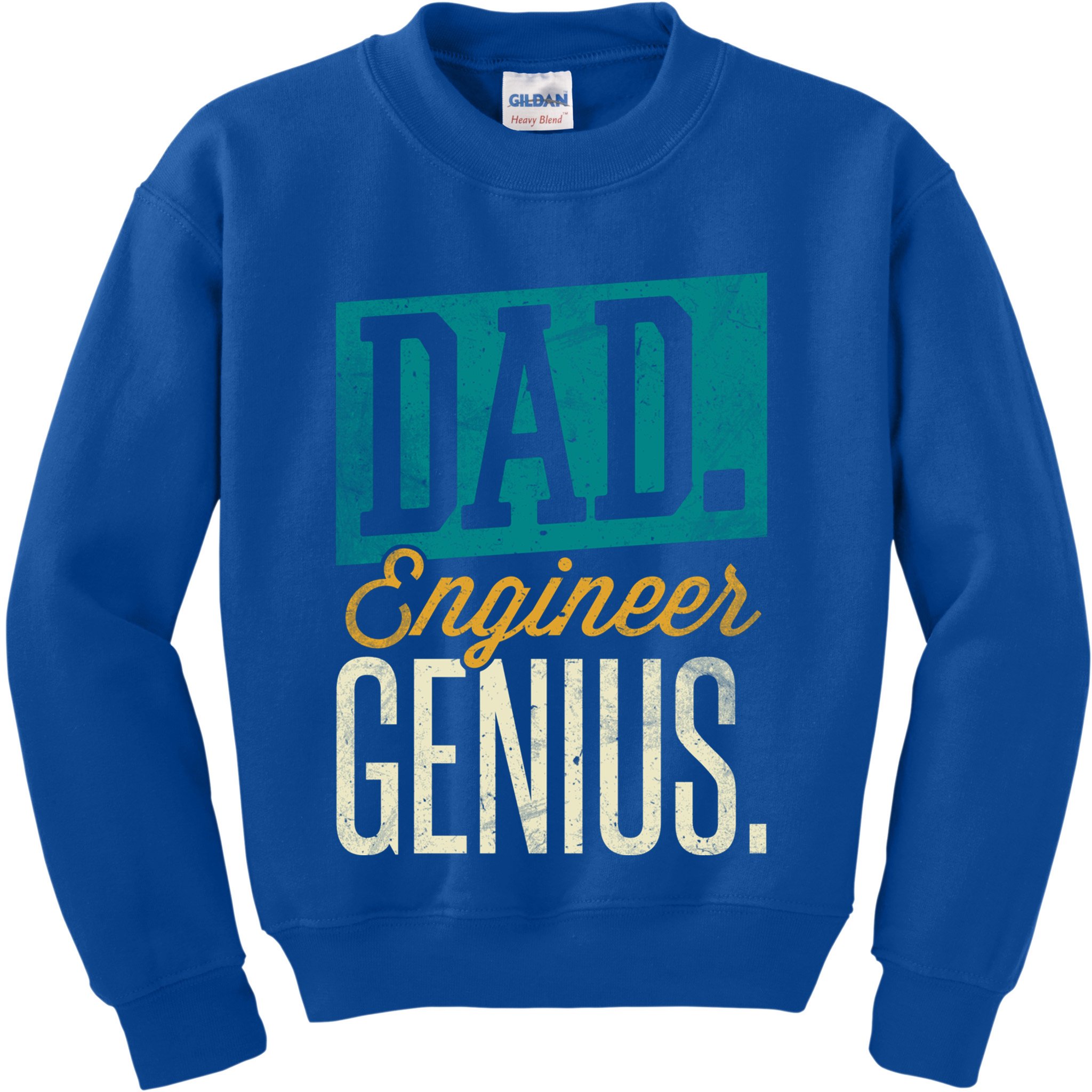 Dad Engineer Genius Engineer Dads Engineer Husbands Meaningful Gift Kids Sweatshirt