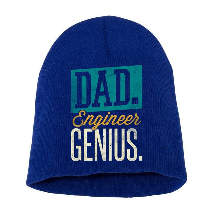 Dad Engineer Genius Engineer Dads Engineer Husbands Meaningful Gift Short Acrylic Beanie