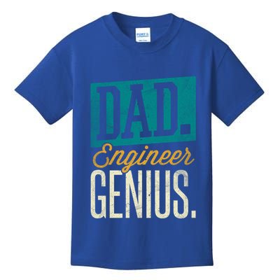 Dad Engineer Genius Engineer Dads Engineer Husbands Meaningful Gift Kids T-Shirt