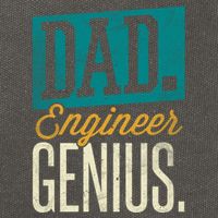 Dad Engineer Genius Engineer Dads Engineer Husbands Meaningful Gift Cotton Canvas Backpack
