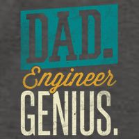 Dad Engineer Genius Engineer Dads Engineer Husbands Meaningful Gift Vector Backpack