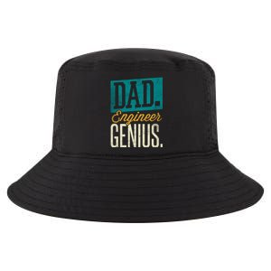 Dad Engineer Genius Engineer Dads Engineer Husbands Meaningful Gift Cool Comfort Performance Bucket Hat