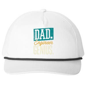 Dad Engineer Genius Engineer Dads Engineer Husbands Meaningful Gift Snapback Five-Panel Rope Hat