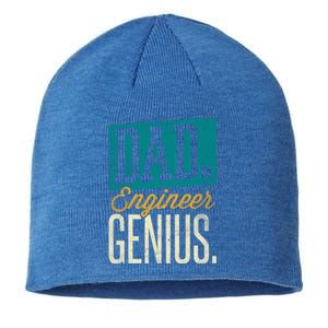 Dad Engineer Genius Engineer Dads Engineer Husbands Meaningful Gift Sustainable Beanie