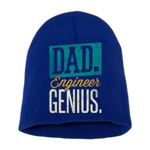 Dad Engineer Genius Engineer Dads Engineer Husbands Meaningful Gift Short Acrylic Beanie