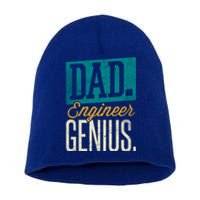 Dad Engineer Genius Engineer Dads Engineer Husbands Meaningful Gift Short Acrylic Beanie