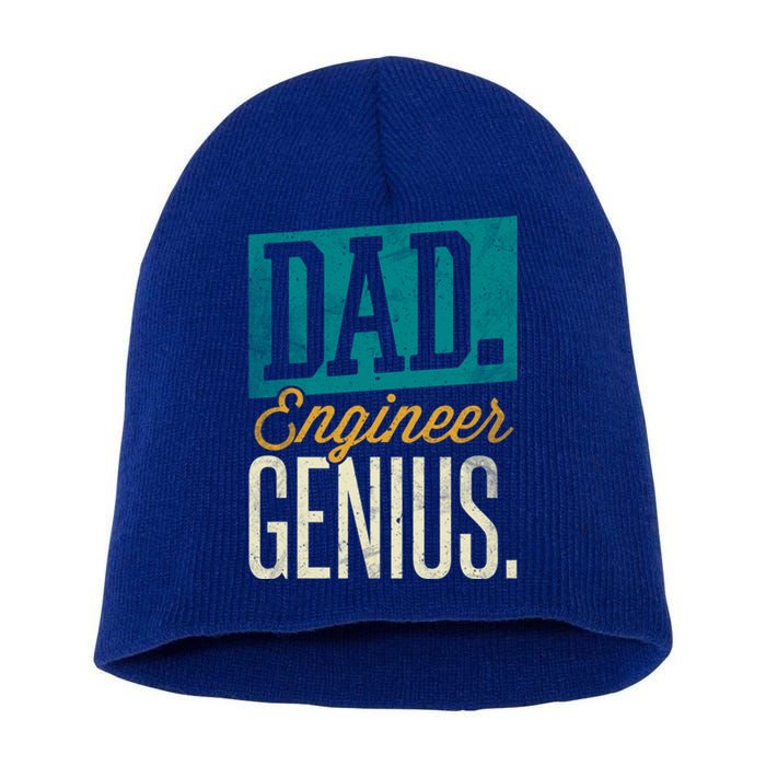 Dad Engineer Genius Engineer Dads Engineer Husbands Meaningful Gift Short Acrylic Beanie