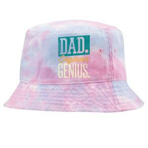 Dad Engineer Genius Engineer Dads Engineer Husbands Meaningful Gift Tie-Dyed Bucket Hat