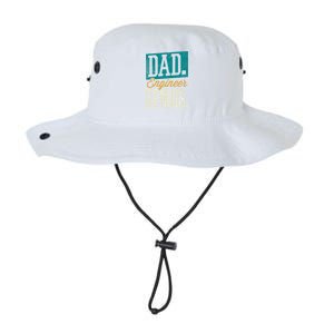 Dad Engineer Genius Engineer Dads Engineer Husbands Meaningful Gift Legacy Cool Fit Booney Bucket Hat