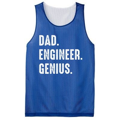 Dad Engineer Genius Engineer Husbands Engineering Dad Funny Gift Mesh Reversible Basketball Jersey Tank