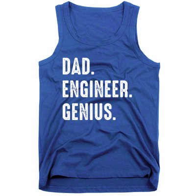 Dad Engineer Genius Engineer Husbands Engineering Dad Funny Gift Tank Top