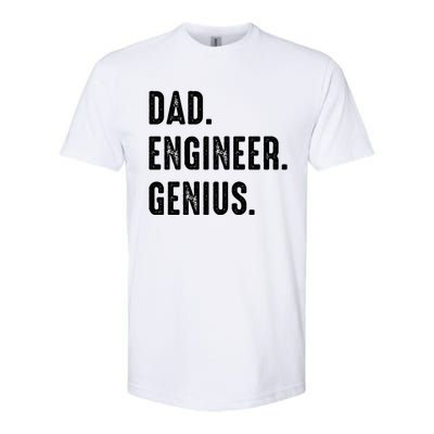 Dad Engineer Genius Engineer Husbands Engineering Dad Funny Gift Softstyle® CVC T-Shirt