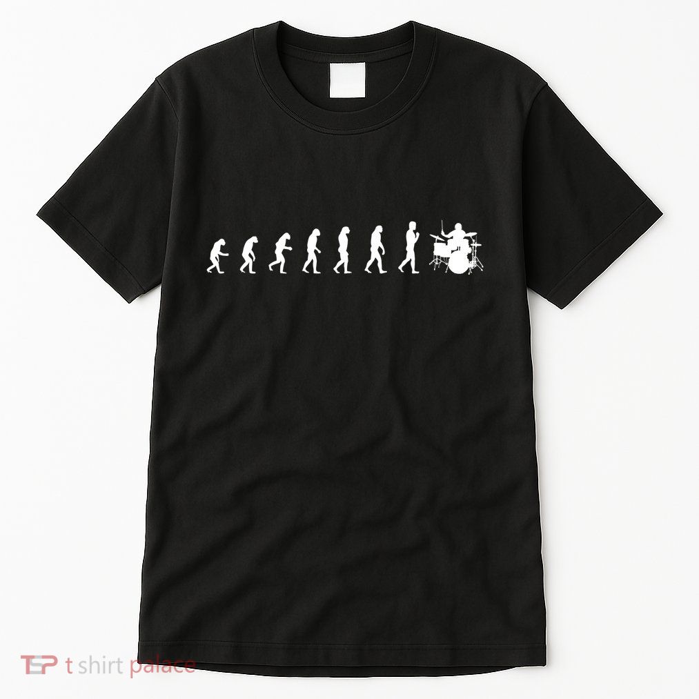 Drummer Evolution Gift Music Humor Drums Funny Gift For Drummers Musicians Gifts Tall T-Shirt