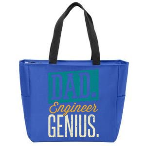 Dad Engineer Genius Engineer Dads Engineer Husbands Gift Zip Tote Bag