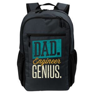 Dad Engineer Genius Engineer Dads Engineer Husbands Gift Daily Commute Backpack