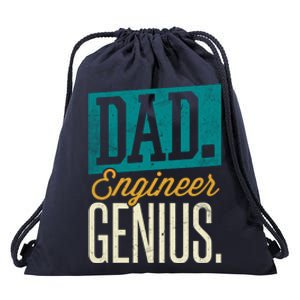 Dad Engineer Genius Engineer Dads Engineer Husbands Gift Drawstring Bag