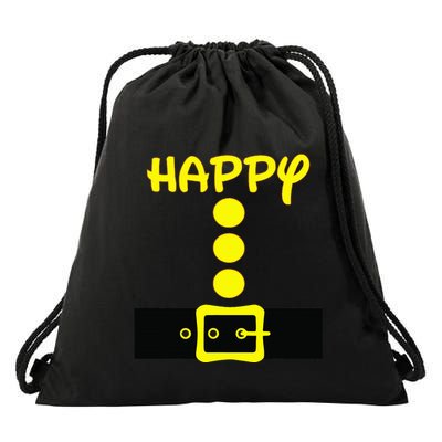 Dwarf Easy Halloween Costume Matching Group Drawstring Bag