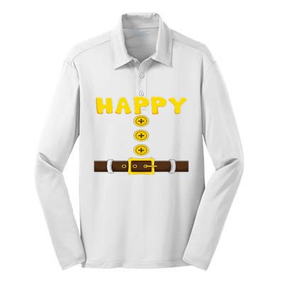 Dwarf Easy Halloween Costume Matching Group Couples Kids Silk Touch Performance Long Sleeve Polo