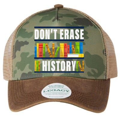 Don't Erase History Funny Book Worm Book Lover Quote Legacy Tie Dye Trucker Hat