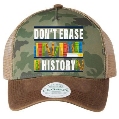 Don't Erase History Funny Book Worm Book Lover Quote Legacy Tie Dye Trucker Hat