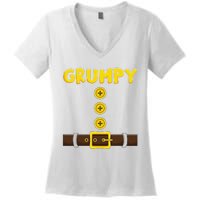 Dwarf Easy Halloween Costume Matching Group Couples Women's V-Neck T-Shirt