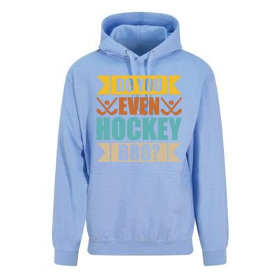 Do Even Hockey Bro? Retro Vintage Ice Hockey Print Gift Unisex Surf Hoodie