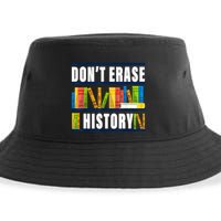 Dont Erase History Funny Book Worm Book Lover Quote Sustainable Bucket Hat