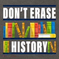 Dont Erase History Funny Book Worm Book Lover Quote Cotton Canvas Backpack