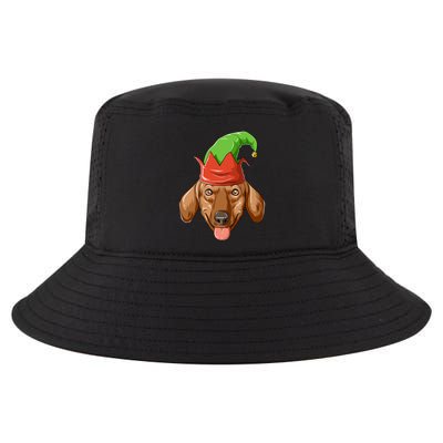 Dachshund Elf Hat Christmas Dachshund Gift Cool Comfort Performance Bucket Hat