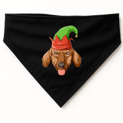 Dachshund Elf Hat Christmas Dachshund Gift USA-Made Doggie Bandana