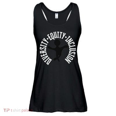 Diversity Equity Inclusion – Empowerment Equality Ladies Essential Flowy Tank