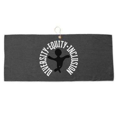 Diversity Equity Inclusion – Empowerment Equality Large Microfiber Waffle Golf Towel