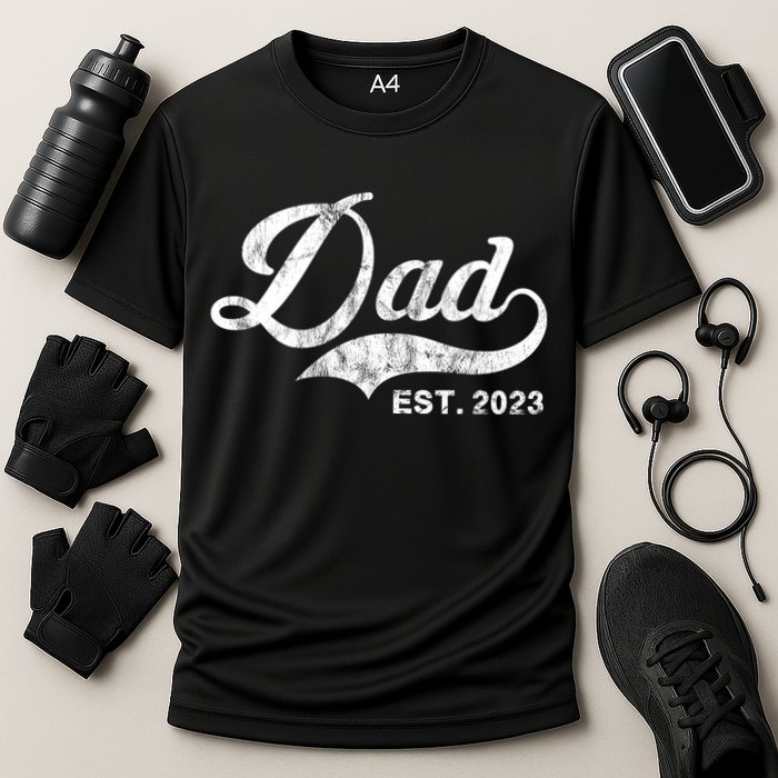 Dad Established In 2011 Worlds Best Fathers Day Cool Gift Cooling Performance Crew T-Shirt