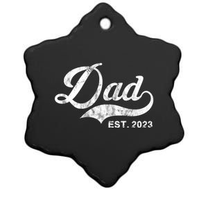 Dad Established In 2011 Worlds Best Fathers Day Cool Gift Ceramic Star Ornament