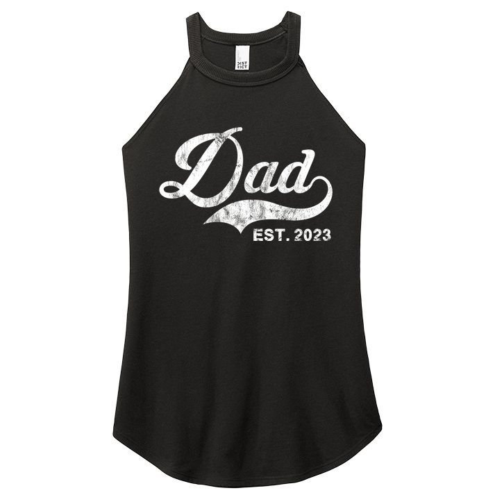 Dad Established In 2011 Worlds Best Fathers Day Cool Gift Women's Perfect Tri Rocker Tank