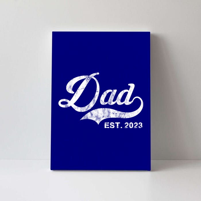 Dad Established In 2011 Worlds Best Fathers Day Cool Gift Canvas