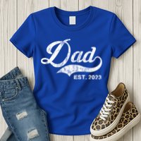 Dad Established In 2011 Worlds Best Fathers Day Cool Gift Womens T-Shirt