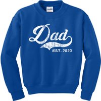 Dad Established In 2011 Worlds Best Fathers Day Cool Gift Kids Sweatshirt